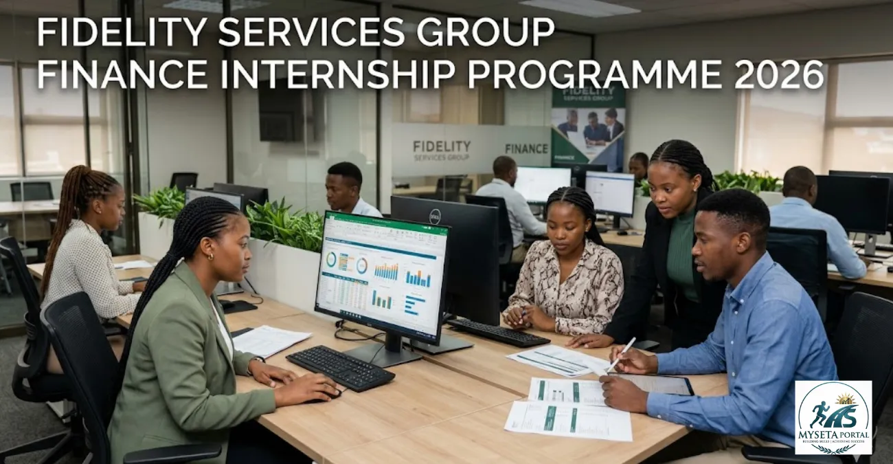 Young African finance graduates working in a modern accounting and financial reporting office during an internship programme