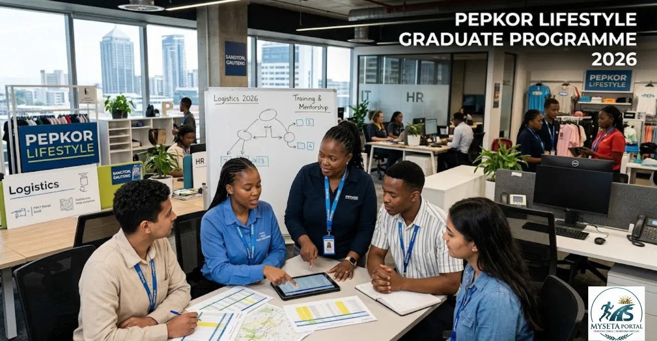 Young African graduates and TVET learners gaining workplace experience in a retail corporate environment in South Africa