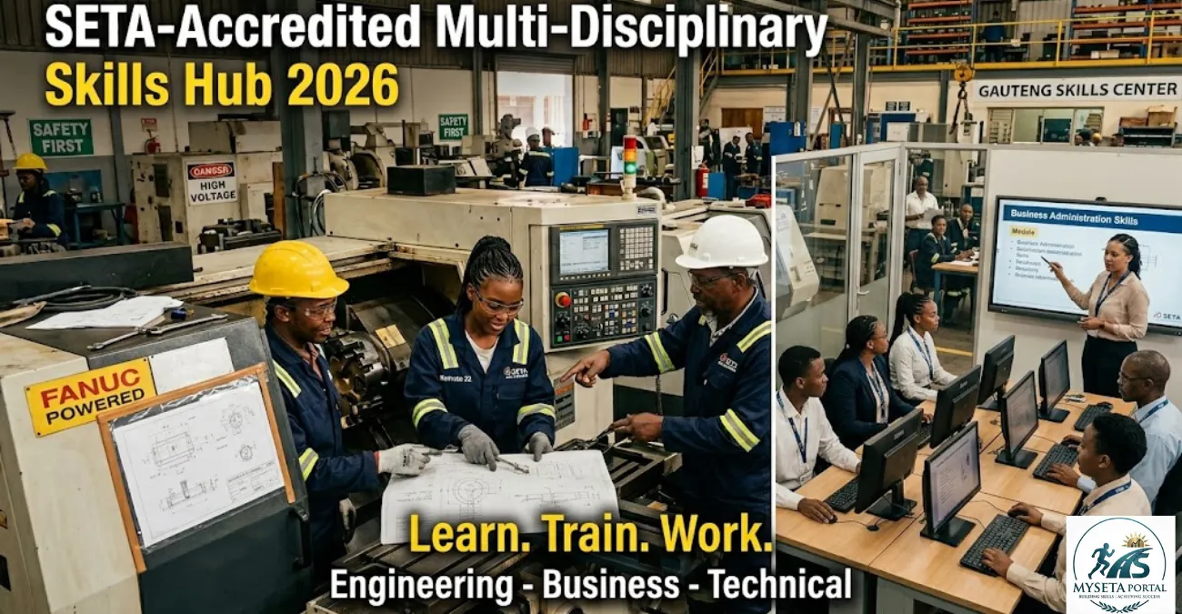 Young South Africans participating in SETA-funded training and workplace learning programmes.