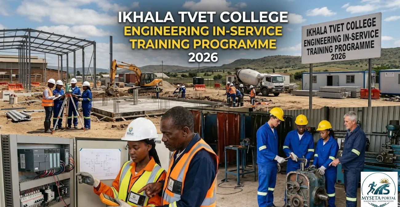 Engineering students receiving practical workplace training as part of an in-service training programme.