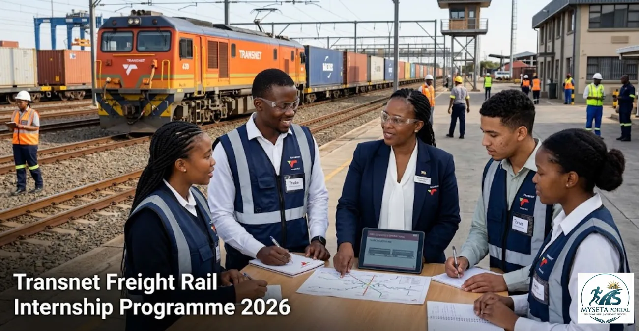 Young South African graduates participating in the Transnet Freight Rail Internship Programme 2026.