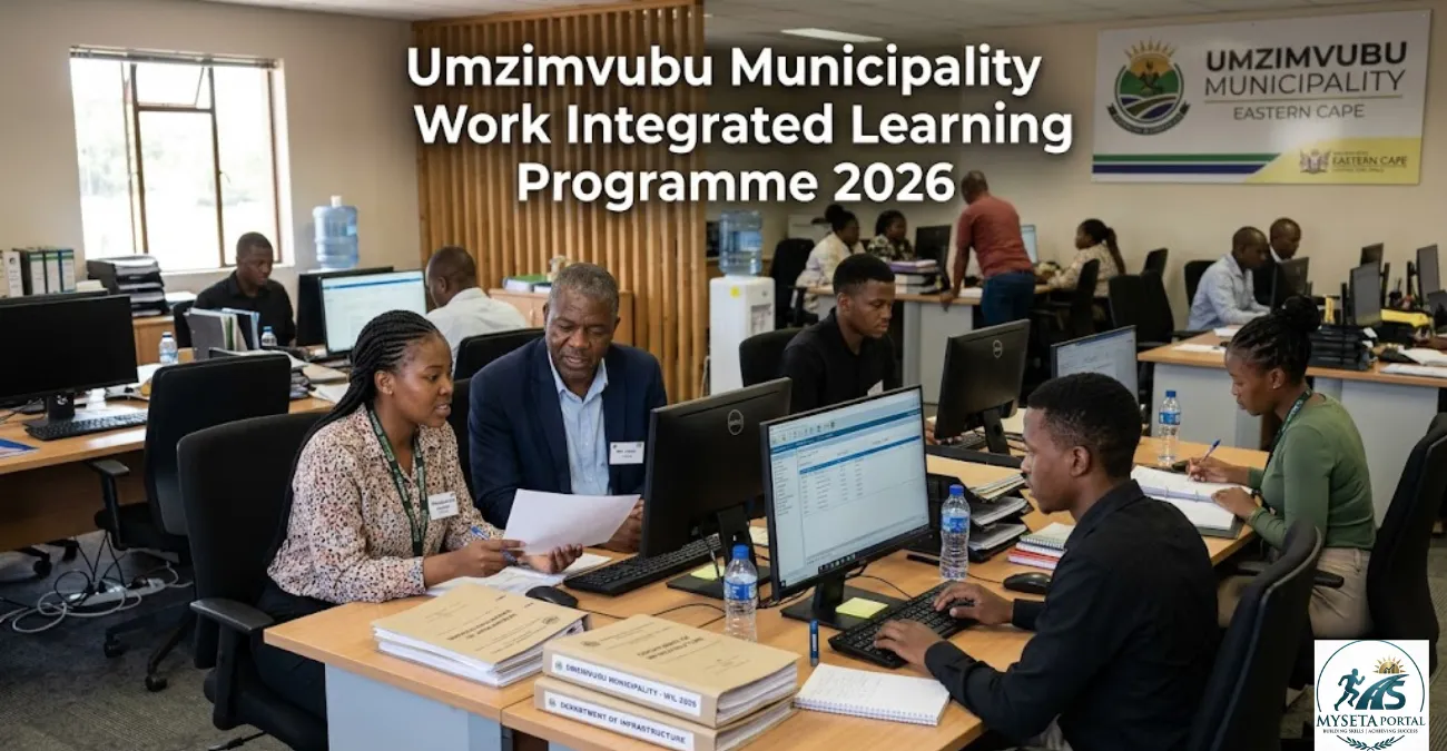 Young South African students gaining workplace experience through the Umzimvubu Municipality Work Integrated Learning Programme 2026