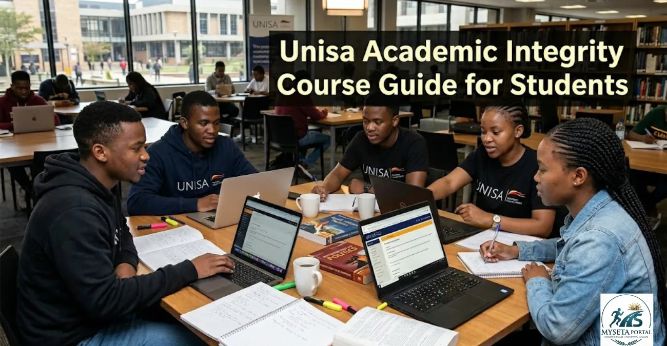 Young South African university students completing online academic integrity training