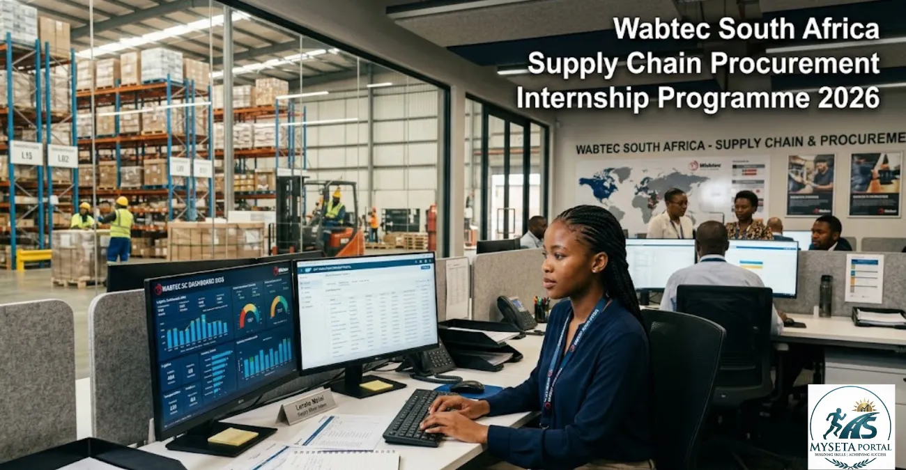 Graduate participating in the Wabtec South Africa Supply Chain Procurement Internship Programme.